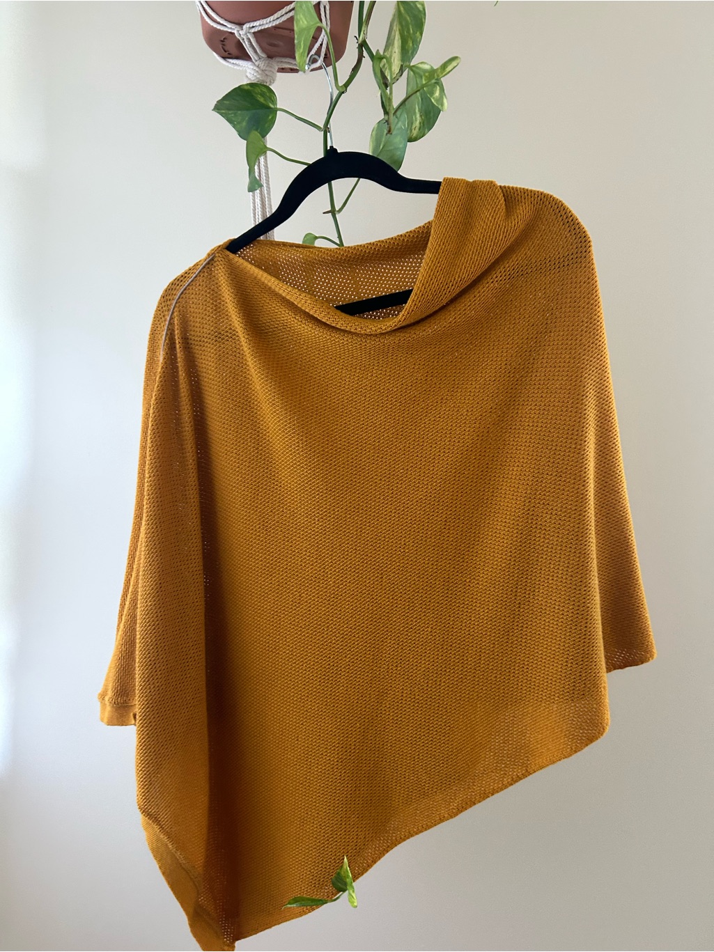We Are Amma Lightweight Mustard Yellow Knit Nursing Cover/ Top | Usa Made — image 3 of 8